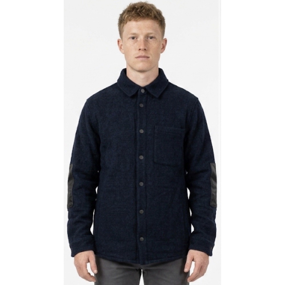 Loro Piana xAztech Mountain Aspen Jacket Blue Sz S Zelander Merino Wool Italy